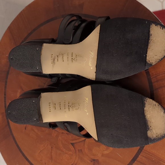 Flings by Macy's Black Heeled Sandals Size 9 M - Picture 5 of 8